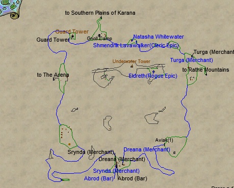 Lake Rathe Map